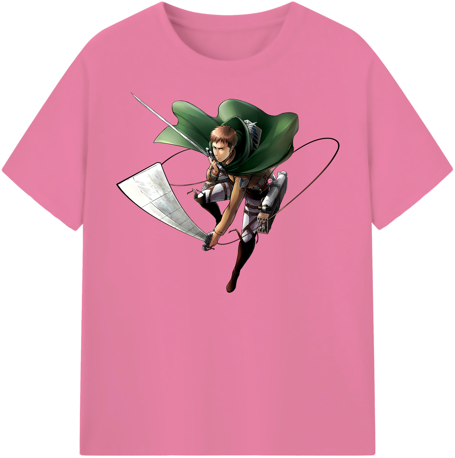 （画像用） 進撃の巨人 Attack on Titan 綿100％半袖Tシャツ（フロントプリント）